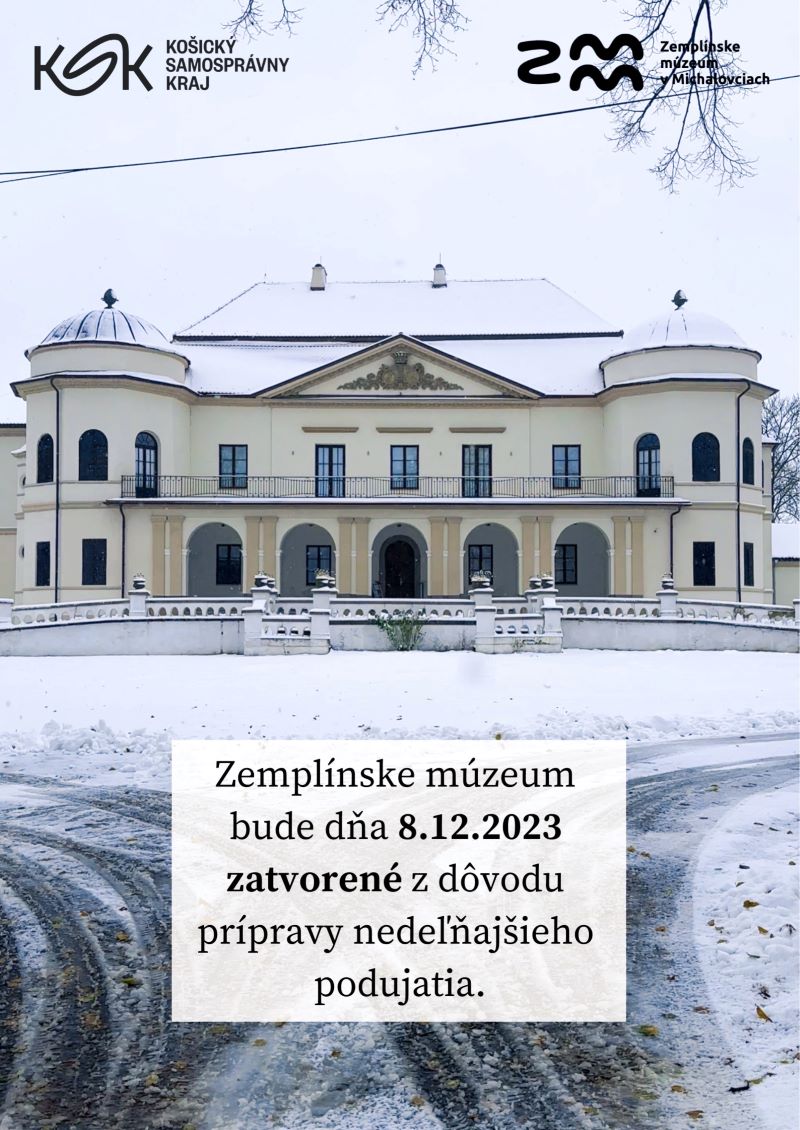 OZNAM zatvorené múzeum